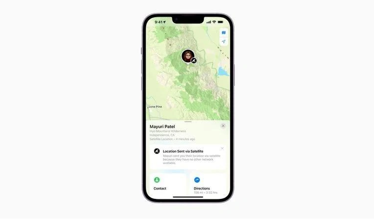 乌鲁木齐苹果14维修分享iPhone14系列中 FindMy功能通过卫星分享位置方法教程 